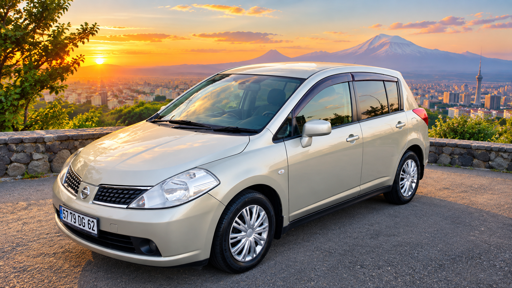 Nissan tida rental in Armenia